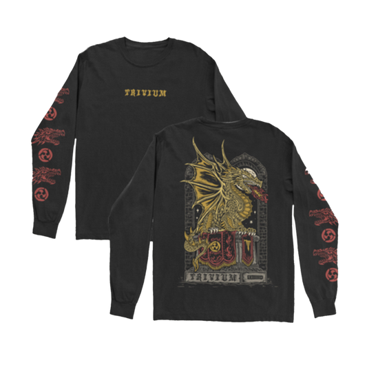 Big Dragon Black Long Sleeve T-Shirt